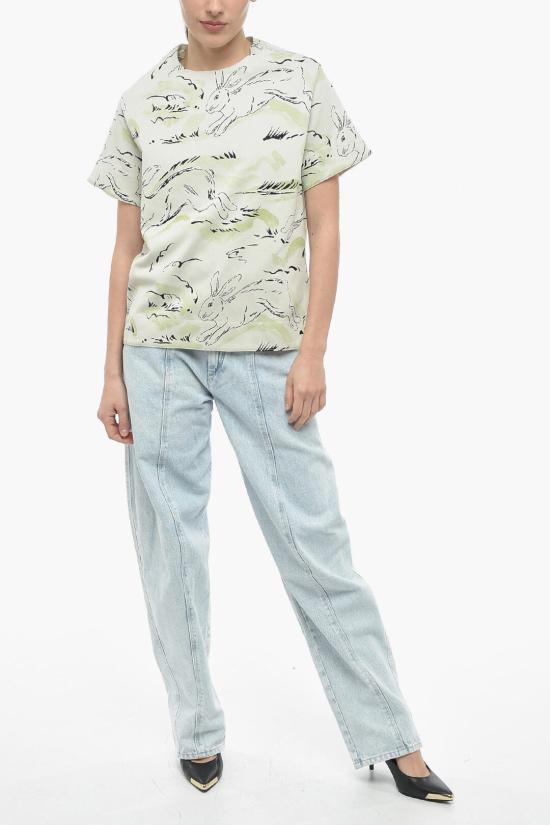  질샌더 반팔 티셔츠 J53GC0001J20040 193 Green - JIL SANDER