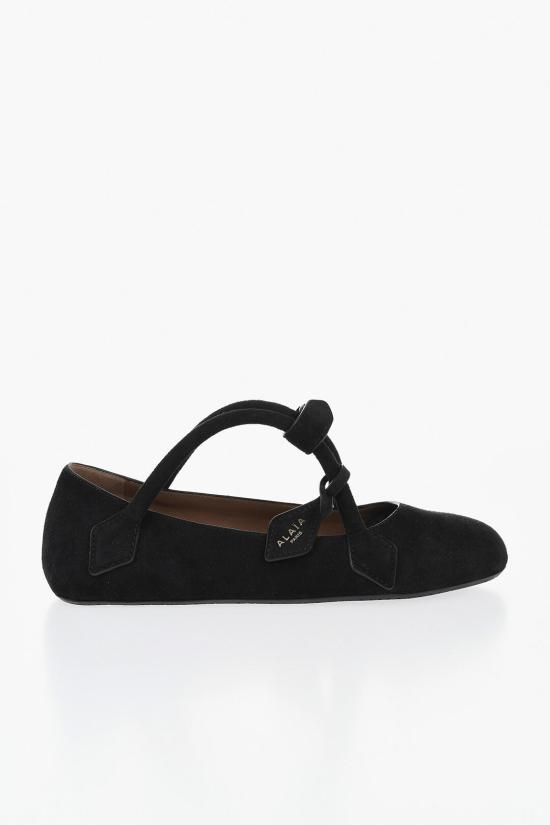  알라이아 플랫 슈즈 AA3A1011 C0C05 999 Black - ALAIA