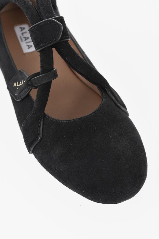  알라이아 플랫 슈즈 AA3A1011 C0C05 999 Black - ALAIA