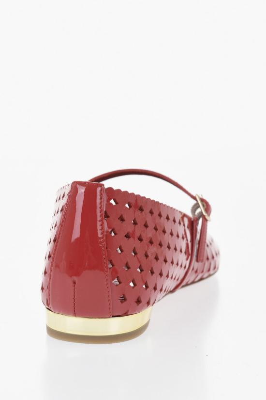  아쿠아주라 플랫 슈즈 AMSFLAA0PATF00 Red - AQUAZZURA