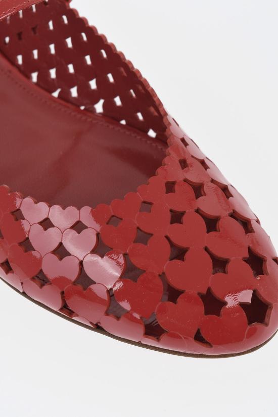  아쿠아주라 플랫 슈즈 AMSFLAA0PATF00 Red - AQUAZZURA
