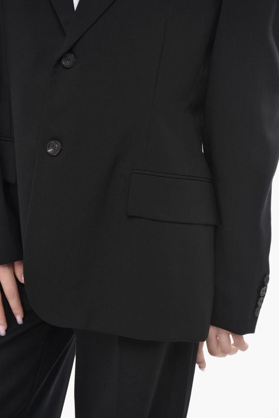  발렌시아가 수트 자켓 790919 TOT03 1000 Black - BALENCIAGA