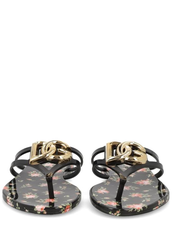 26SS 돌체앤가바나 러버 비치웨어 슬라이드 CW2418 AY850HN5XJ MULTICOLOR