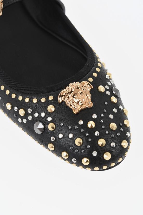  베르사체 플랫 슈즈 1021710 1A16222 1B00O Black - VERSACE