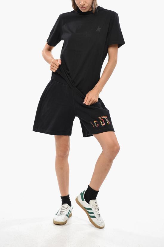  골든구스 스타 컬렉션 블랙 스타 티셔츠 GWP01220 P000593 BLACK - GOLDEN GOOSE