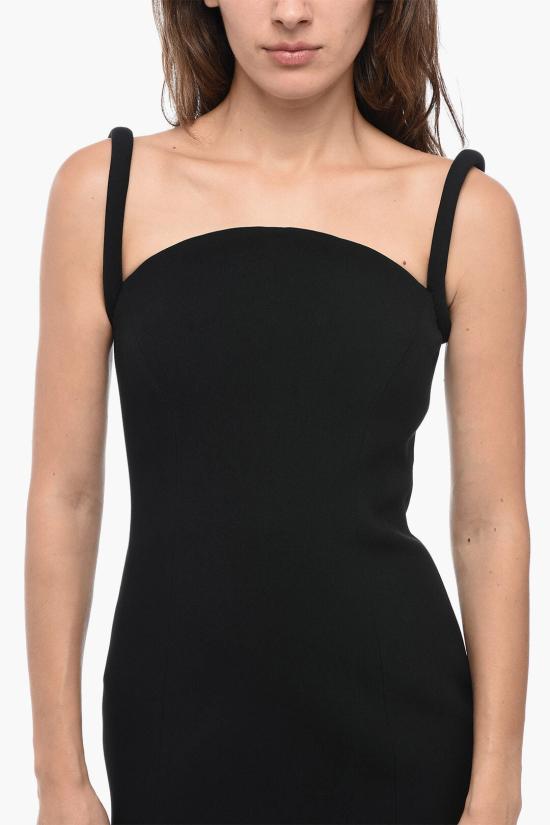  베르사체 미디 원피스 1012446 1A00540 1B000 Black - VERSACE