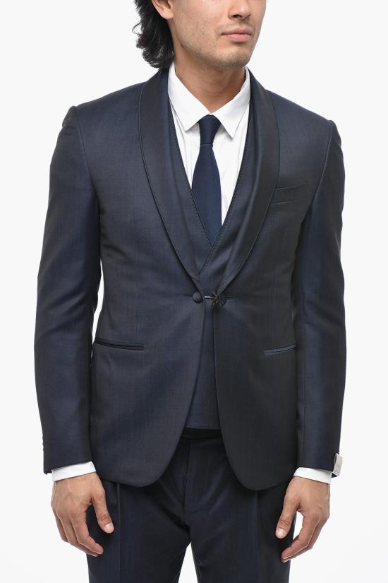  꼬르넬리아니 수트 세트 878044 1118127 002 Blue - CORNELIANI