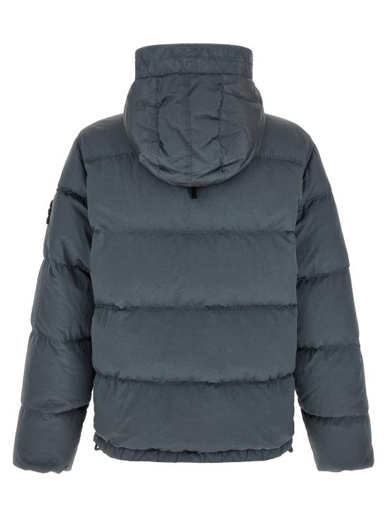 26FW 스톤 아일랜드 패딩 구김 효과 다운 재킷  재킷 (회색) - STONE ISLAND