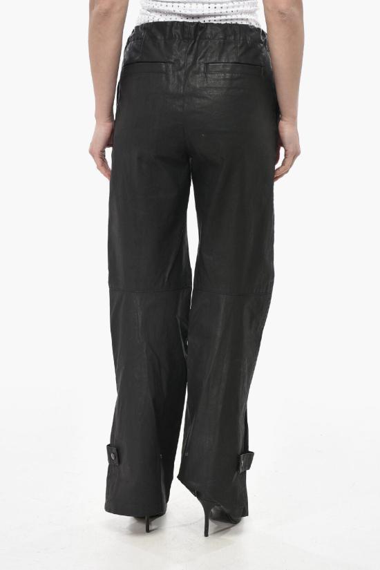  르메르 가죽 팬츠 PA1176LF1366 BK999 Black - LEMAIRE