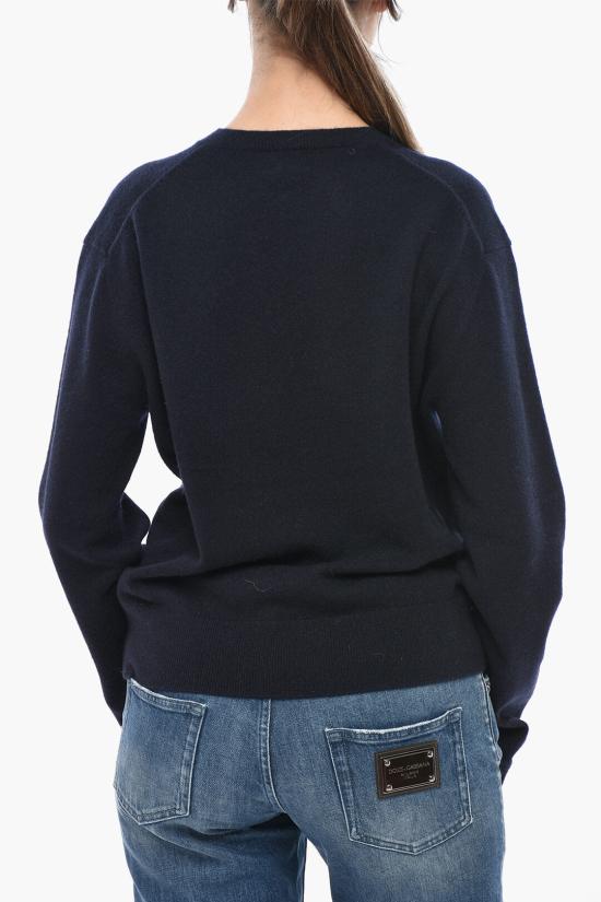  토템 클랙식 V넥 니트 252WRT0432YA0016 016 Blue - TOTEME