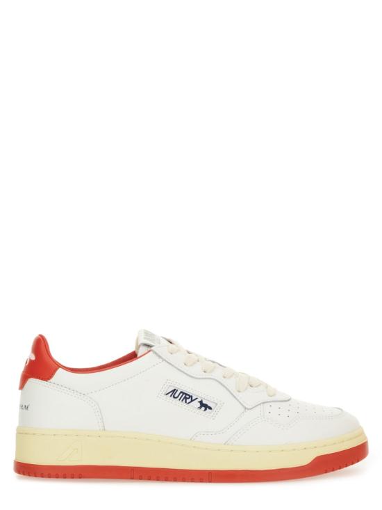 25FW 오트리 메달리스트 로우 레더 스니커즈 AULW MK02 WHITE