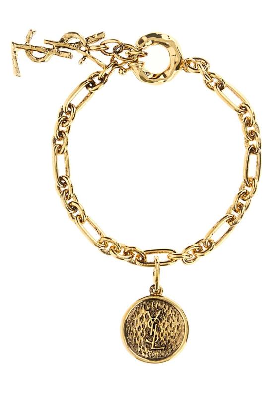 26FW 생로랑 카산드라 메달리온 팔찌 A00361Y1500 7006 GOLD