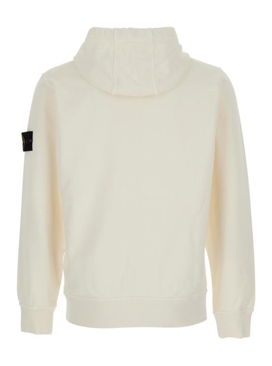 26SS 스톤 아일랜드 오가닉 코튼 플리스 레귤러핏 후드 스웨트셔츠 L1S156100062 WHITE - STONE ISLAND
