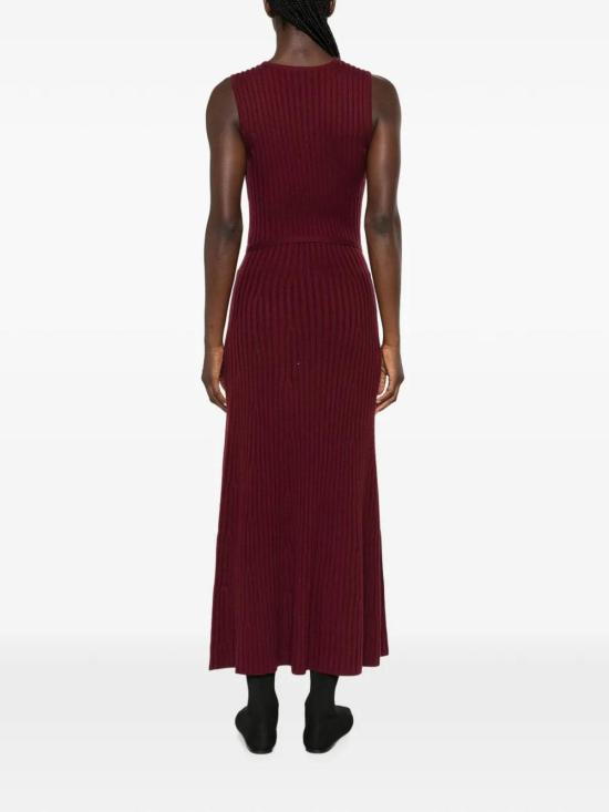 26FW 가브리엘라허스트 롱 원피스 4269600A004BDX Dark Red - GABRIELA HEARST