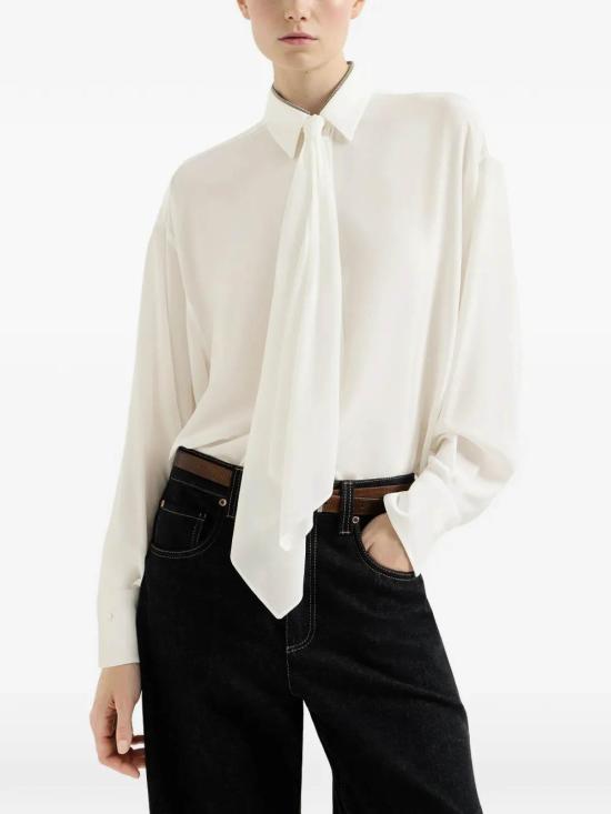 26FW 브루넬로 쿠치넬리 셔츠 M0091M2M06C159 WHITE - BRUNELLO CUCINELLI