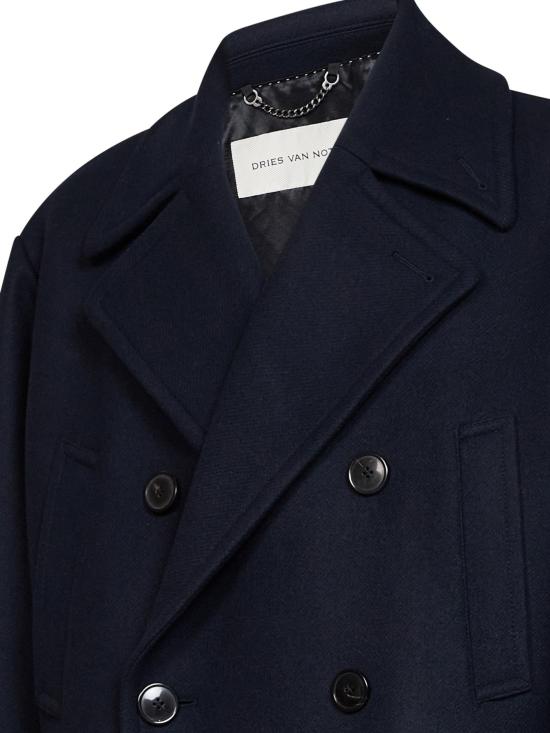26FW 드리스 반 노튼 코트 0202184216509 NAVY - DRIES VAN NOTEN