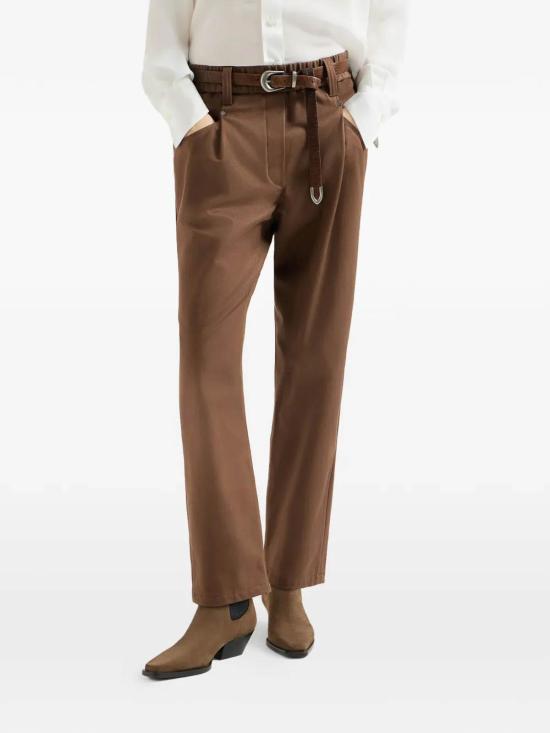26FW 브루넬로 쿠치넬리 탑 MA126P8417C9812 Brown - BRUNELLO CUCINELLI