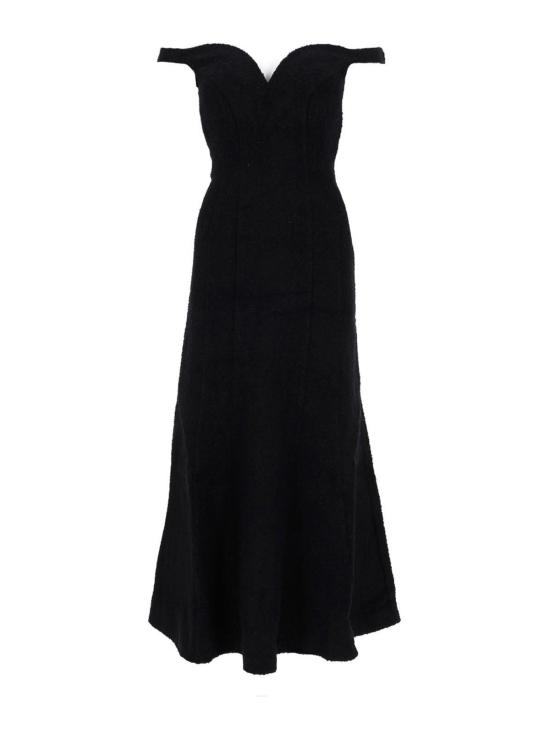 26SS 셀프 포트레이트 롱 원피스 RS26075MBBLACK