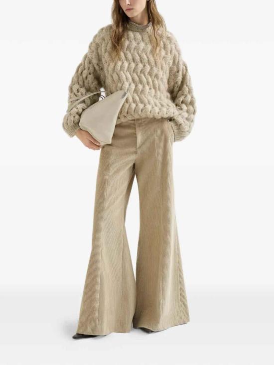 26FW 브루넬로 쿠치넬리 탑 MNT347520CMG59 Beige - BRUNELLO CUCINELLI