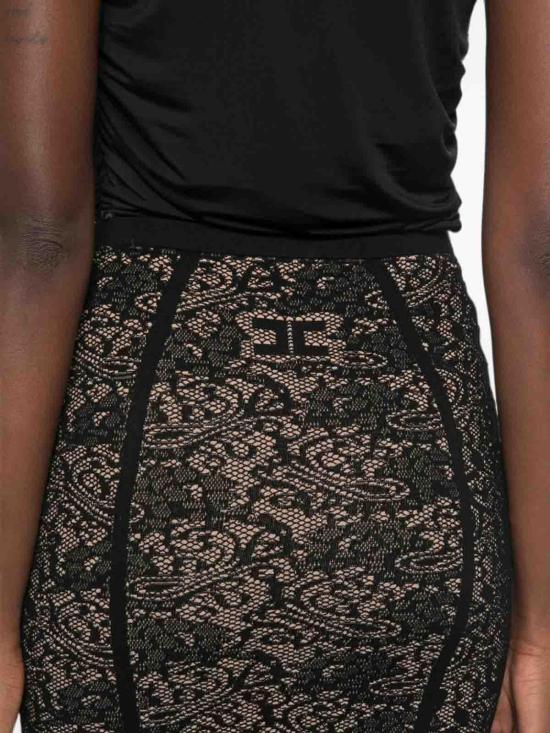 26FW 엘리자베타프랜치 미디 스커트 GK12Q66E2FR9 BLACK - ELISABETTA FRANCHI