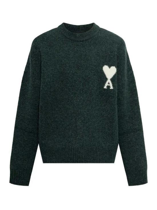 26FW 아미 ADC 크루넥 스웨터 UKS836KN0135A279 Green
