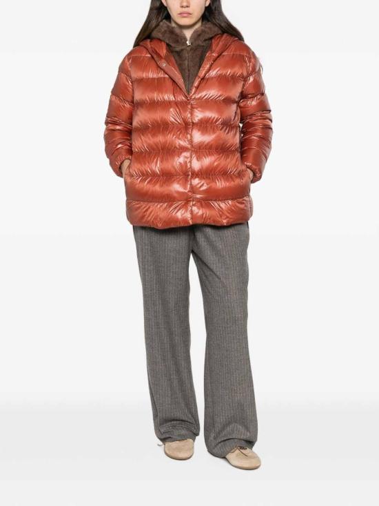 26FW 에르노 밍크 퍼 이펙트 파카 재킷 PI002312D12017Z5875 RED - HERNO