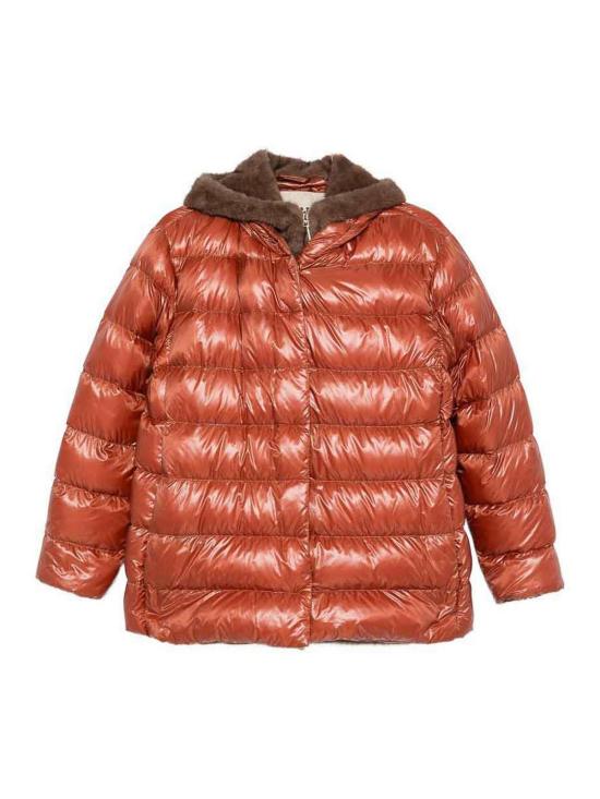 26FW 에르노 밍크 퍼 이펙트 파카 재킷 PI002312D12017Z5875 RED
