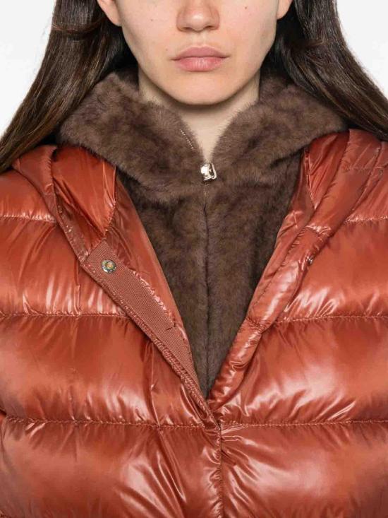 26FW 에르노 밍크 퍼 이펙트 파카 재킷 PI002312D12017Z5875 RED - HERNO