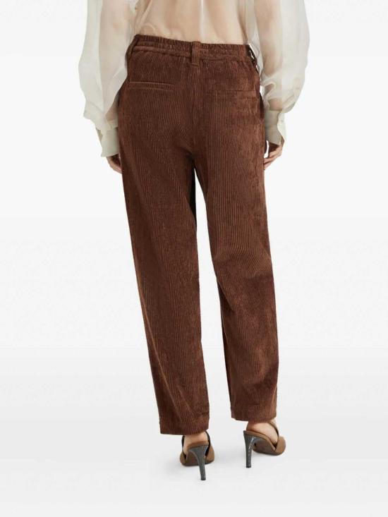 25FW 브루넬로 쿠치넬리 스트레이트 팬츠 MD574P8773C4412 Red - BRUNELLO CUCINELLI