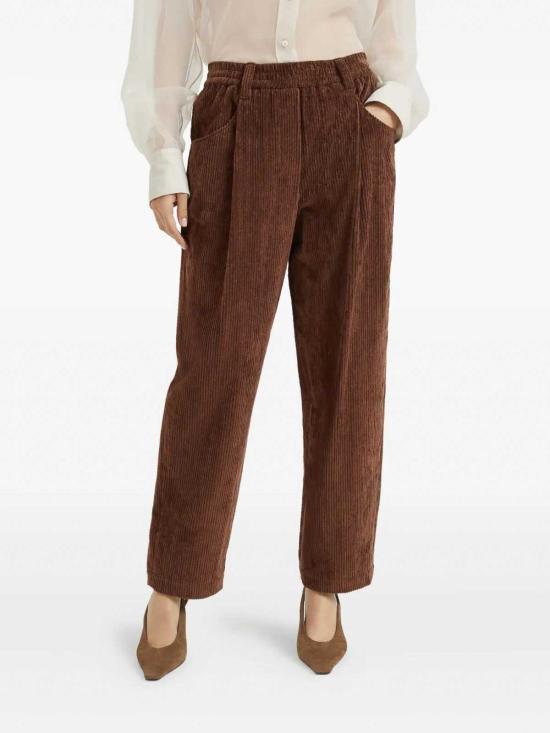 25FW 브루넬로 쿠치넬리 스트레이트 팬츠 MD574P8773C4412 Red - BRUNELLO CUCINELLI