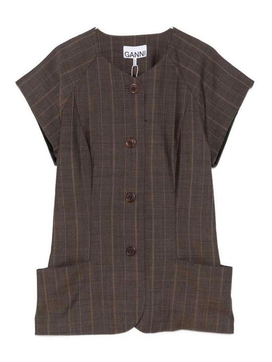 26SS 가니 블라우스 A1040419296 Dark Brown