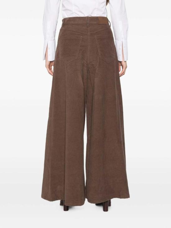 26FW 브루넬로 쿠치넬리 플레어 팬츠 MP187P9266C9812 BROWN - BRUNELLO CUCINELLI
