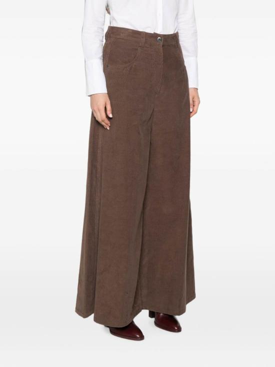 26FW 브루넬로 쿠치넬리 플레어 팬츠 MP187P9266C9812 BROWN - BRUNELLO CUCINELLI