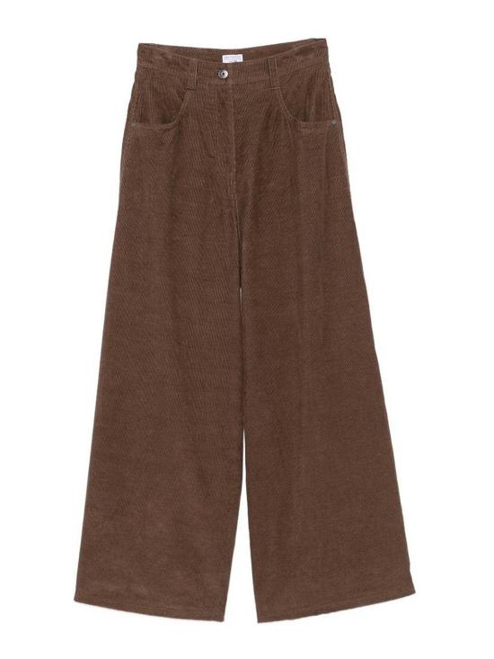 26FW 브루넬로 쿠치넬리 플레어 팬츠 MP187P9266C9812 BROWN
