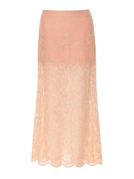 26SS 파코라반 롱 스커트 26PJJU021PA0170P259 Nude Neutrals