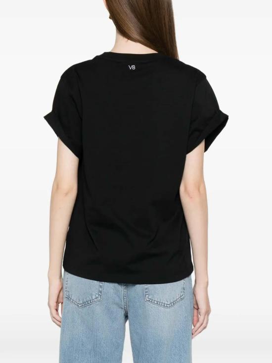 26FW 빅토리아 베컴 반팔 티셔츠 1226JTS007471A1 BLACK - VICTORIA BECKHAM