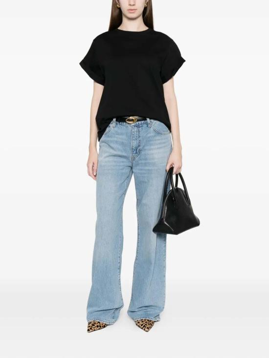 26FW 빅토리아 베컴 반팔 티셔츠 1226JTS007471A1 BLACK - VICTORIA BECKHAM