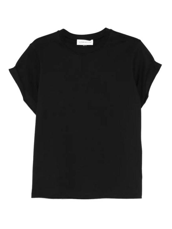 26FW 빅토리아 베컴 반팔 티셔츠 1226JTS007471A1 BLACK