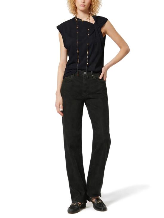 26FW 이자벨마랑 NAYDA 네이다 슬리브리스 탑 TS0175FA A1N41I01BK BLACK - ISABEL MARANT