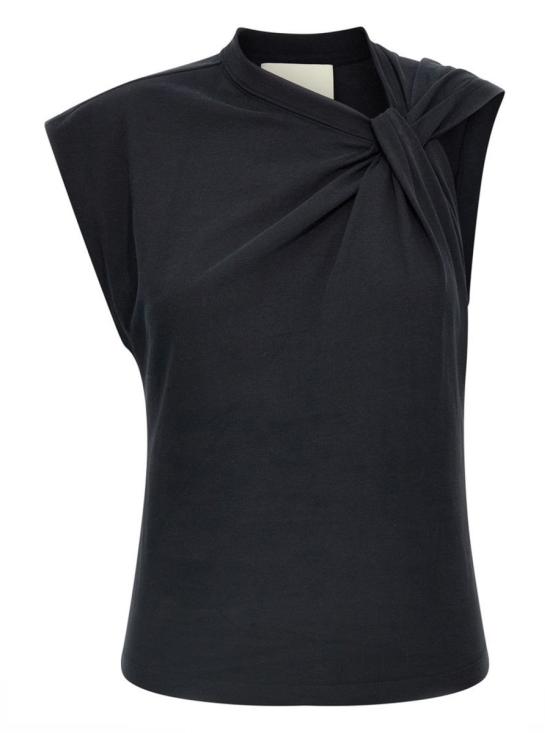 26FW 이자벨마랑 NAYDA 네이다 슬리브리스 탑 TS0175FA A1N41I01BK BLACK