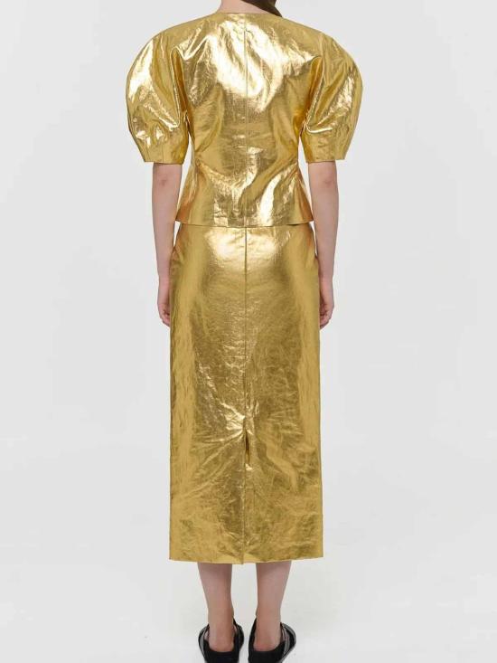 26SS 가브리엘라허스트 미디 스커트 2263708GLD GOLD - GABRIELA HEARST