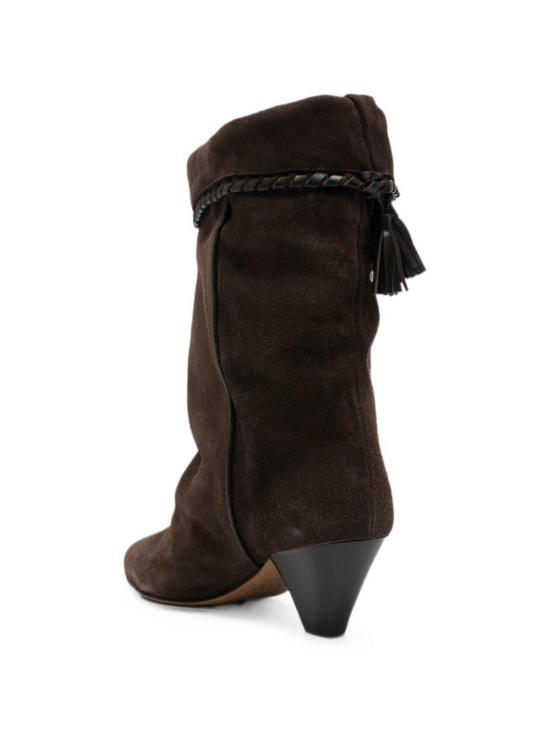 26FW 이자벨마랑 달비 드레이프 스웨이드 카프스킨 레더 부츠 BO0188FBC1A20S50CL BROWN - ISABEL MARANT
