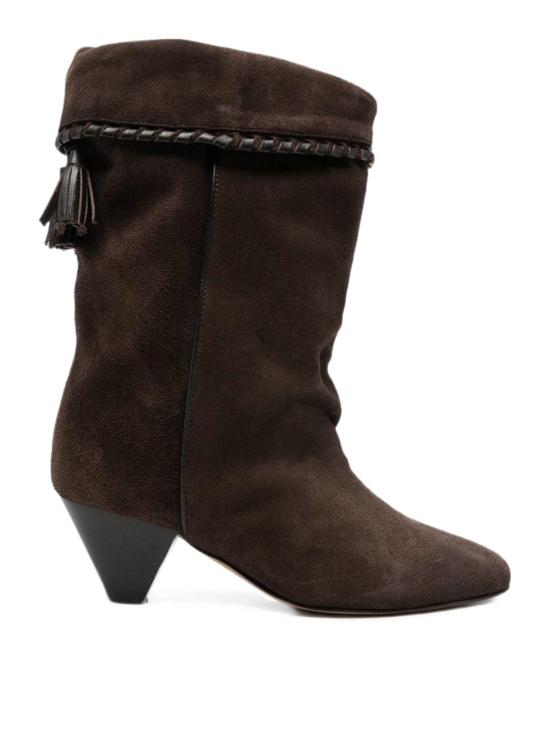 26FW 이자벨마랑 달비 드레이프 스웨이드 카프스킨 레더 부츠 BO0188FBC1A20S50CL BROWN