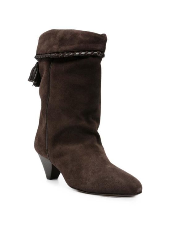 26FW 이자벨마랑 달비 드레이프 스웨이드 카프스킨 레더 부츠 BO0188FBC1A20S50CL BROWN - ISABEL MARANT