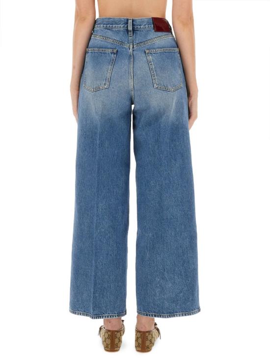 25FW 구찌 와이드 레그 데님 팬츠 816971 XDC7S4009 BLUE