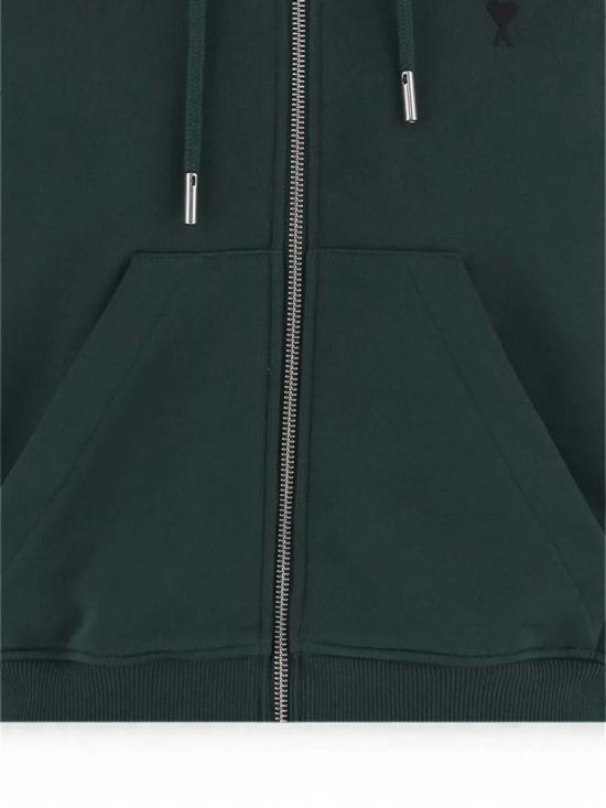 26FW 아미 후드 티셔츠 FSW801730A258 GREEN - AMI