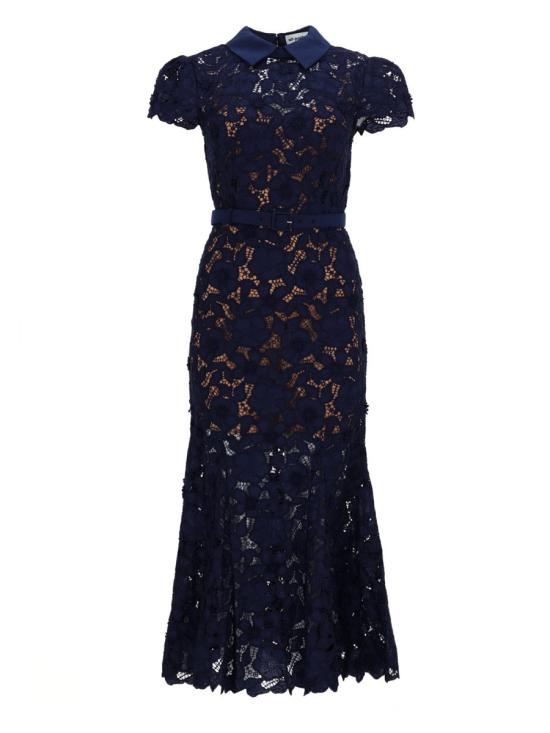 26SS 셀프 포트레이트 원피스 RS26 171M N NAVY BLUE