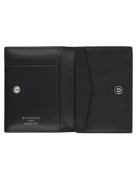 26SS 지방시 레더 안티고나 스탬프 플랩 카드 홀더 BK60G1K21L 001 BLACK
