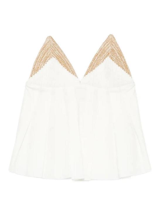 26SS 로산나 오캄포 민소매 티셔츠 RO124BNE WHITE