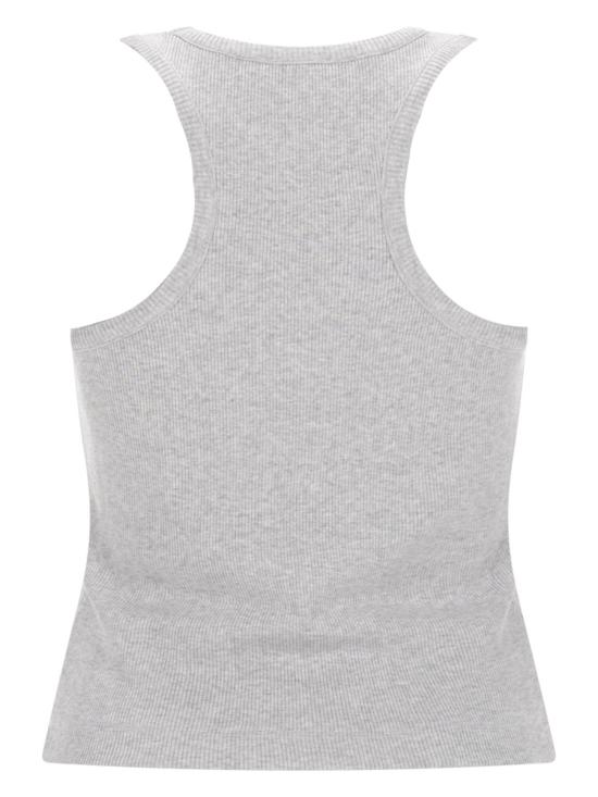 26SS 카사블랑카 폴로 티셔츠 W SS26 JTS 072 02GREYMARLE GRAY - CASABLANCA